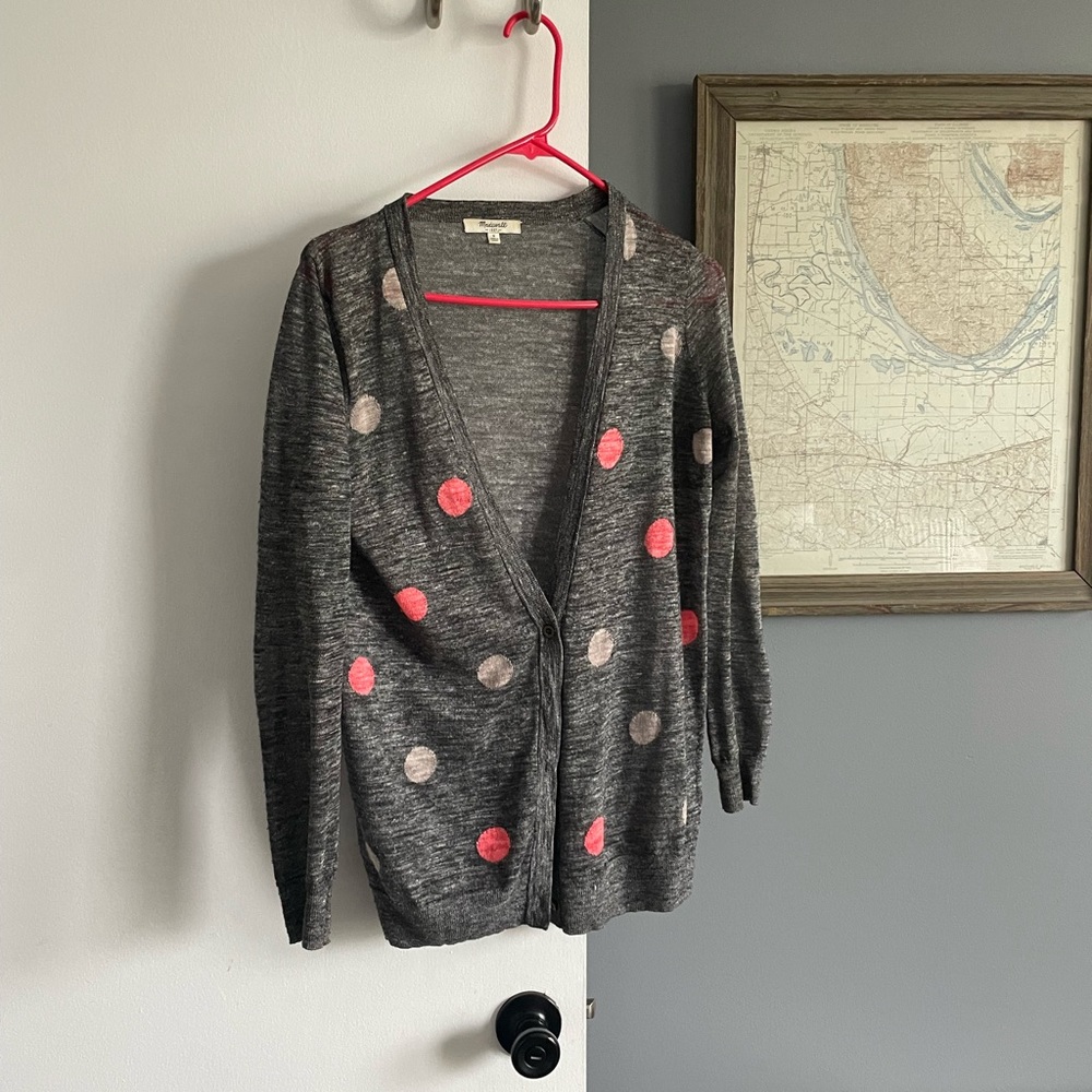Madewell dot cardigan